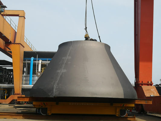 Polishing 304 Stainless Conical Head Cone Dish end Tank Heads with Welding Connection