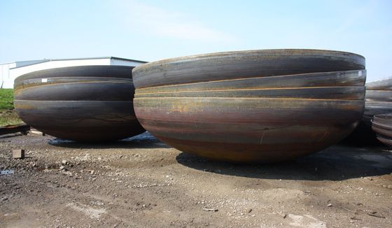 Customized Size Dish Heads 1000mm 6mm Mild Steel Hemisphere Head