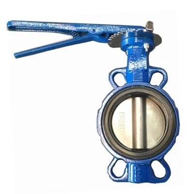 150LB PN16 DN100 Ductile Cast Iron Stainless Steel Double Flange Wafer Lug Butterfly Valve