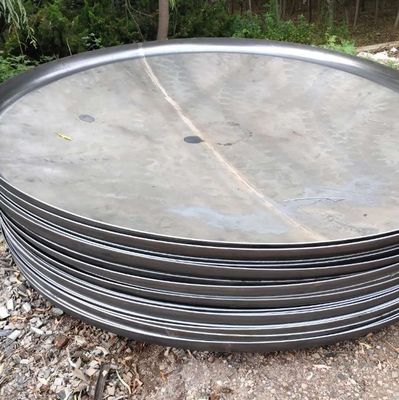 Customized Alloy Steel Large Asme Flanged And Dished Flat Head With Customized Support