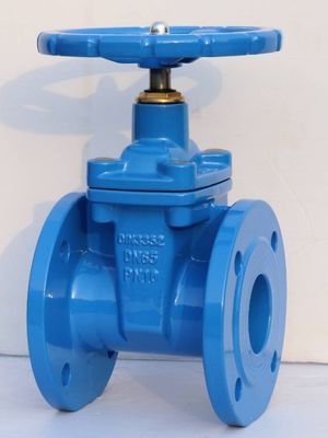 Water Flow Control HT200 Cast Iron Flange Type Gate Valve with Ductile Iron Handwheel