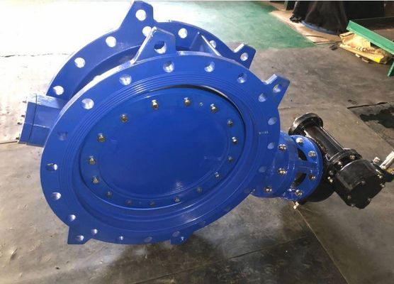 Excellent Ductile Iron EPDM Lined Wras Industrial Control Double Eccentric Flange Butterfly Valve