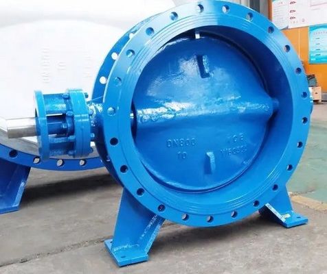 Customized Service Double Eccentric Flanged Butterfly Valve with Ductile Iron Body Material