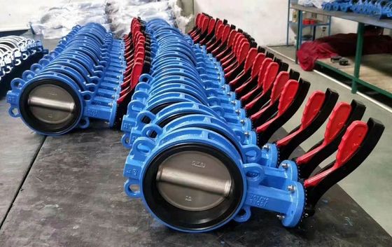 Cast Iron DI Manual Control Wafer Butterfly Valve and Fitting with Customized Service