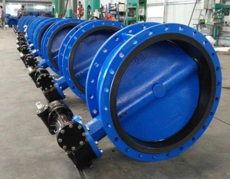 Manual Operation Double Eccentric Flange Butterfly Valve for Medium Temperature Media