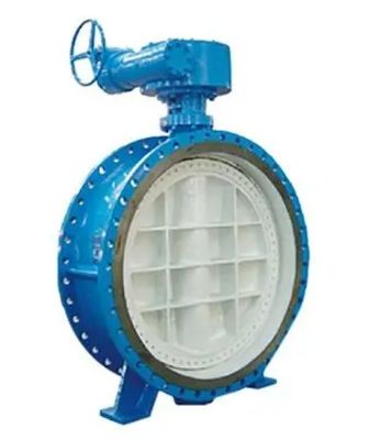 Manual Operation Double Eccentric Flange Butterfly Valve for Medium Temperature Media