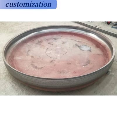 Equal Welding Connection Customized Stainless Steel Flat Head Dish End for Fire Pit