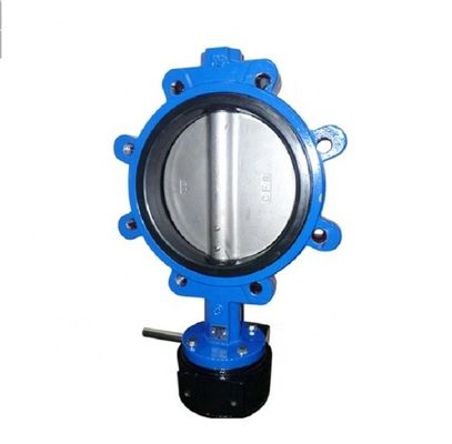 Customized Cast Iron Gear Wafer Connection Lug Support Butterfly Valve Pipe Fitting