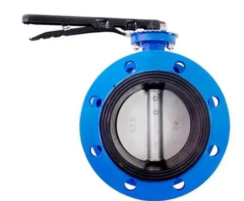 Medium Temperature Double Flange Metal Seated Butterfly Valve
