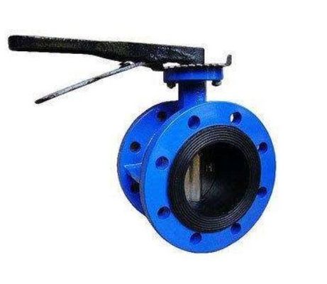 Medium Temperature Double Flange Metal Seated Butterfly Valve