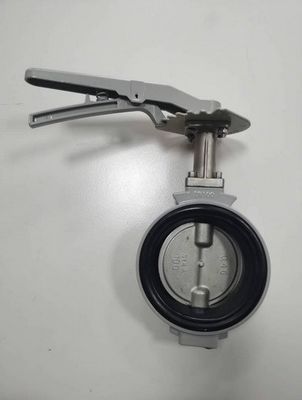 High Temperature Media Aluminium Alloy Wafer Type PTFE Centre Sealing Butterfly Valve