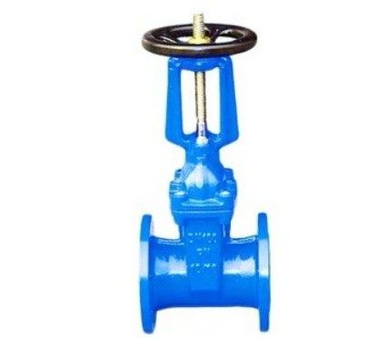 Hydraulic Cast Iron Flange Type Sluice Gate Valve with Rising Stem and Resilient Seat