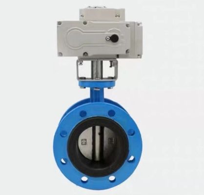 Electric Actuator Control Dn300 Butterfly Valve for Gas Media Control in INDUSTRIAL