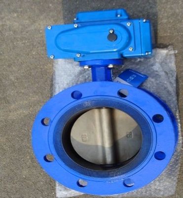 Electric Actuator Control Dn300 Butterfly Valve for Gas Media Control in INDUSTRIAL