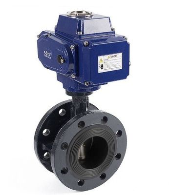 Electric Actuator Control Dn300 Butterfly Valve for Gas Media Control in INDUSTRIAL