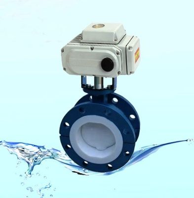 Electric Motorized Actuator Water Control Flange Type Butterfly Valves