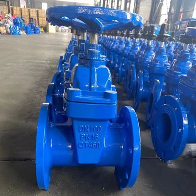 Industry Water Valve Resilient Seat Soft Flange Water Control Stainless Steel Gate Valve