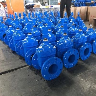 Gate Valves DIN3352 F4 Cast Iron Resilient Seated Valve with Stainless Steel Trim