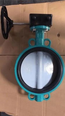Diaphragm Structure 4 Inch Wafer Center Butterfly Valve Manual Handle for OEM Support