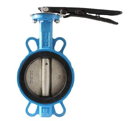 Diaphragm Structure 4 Inch Wafer Center Butterfly Valve Manual Handle for OEM Support