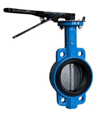 Diaphragm Structure 4 Inch Wafer Center Butterfly Valve Manual Handle for OEM Support