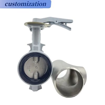 Medium Temperature Aluminum Handwheel Butterfly Valve with Diaphragm Structure Design