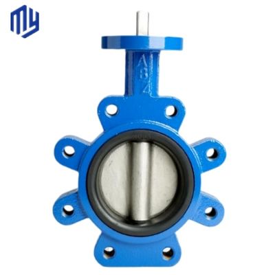Ss304 Center Line Diaphragm Butterfly Valve With Handwheel Stainless Steel Worm Gear Lug