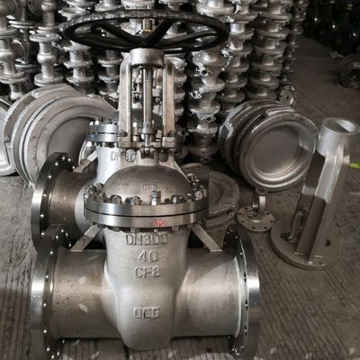 Long Manual Gate Valves Ss Body and Disc for Flanged/Welded Full Bore Applications