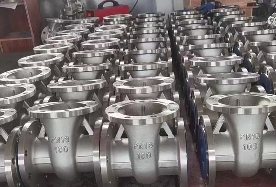 Long Manual Gate Valves Ss Body and Disc for Flanged/Welded Full Bore Applications