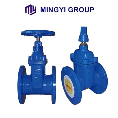 INDUSTRIAL Handwheel Rising Stem Resilient Seated Cast Iron Flange Type Sluice Gate Valves and Fitting