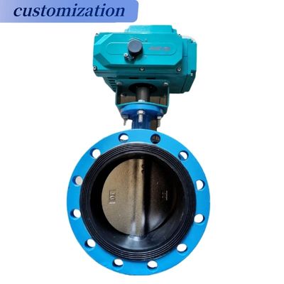 Durable PTFE Seal Material Ductile Iron Butterfly Valve with Stainless Steel Worm Gear