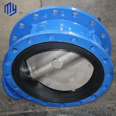 Industrial DN600 PN10 PN25 NBR Seat Electric Butterfly Valve Double Flanged Quick Open