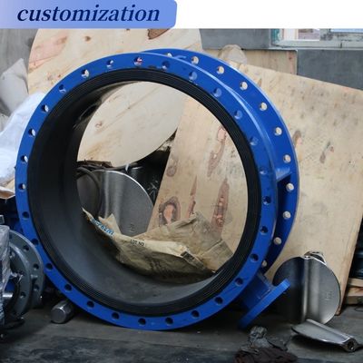 Industrial DN600 PN10 PN25 NBR Seat Electric Butterfly Valve Double Flanged Quick Open