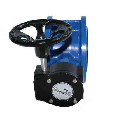 Manual Replaceable Seat EPDM/NBR Rubber Lined Double Flanged Butterfly Valve for Water