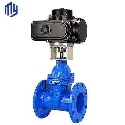 DIN Standard PN16 Water Gate Valve with Rubber Wedge and GGG50 Ductile Iron Body
