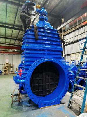 Big Butterfly Cast Iron Rubber Seat Non Rising Stem Gate Valve with Non-Rising Design