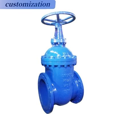 DN32 CI Metal Seat Flange Cast Iron Soft Seal Rising Stem Stainless Steel Wcb Gate Valve