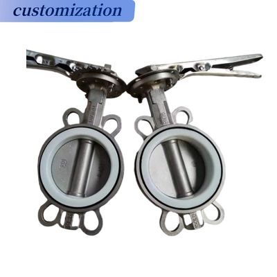 Wafer Type Stainless Steel Butterfly Valve ISO 5211 Complete Certificate and OBM Support