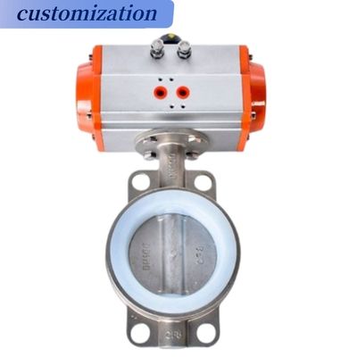 Customized Service Offered 3&quot; DN80 Castings Alloy Body Aluminum Wafer Butterfly Valve