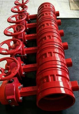 Manual Fire Protection Signal Grooved Butterfly Valve with Centre Sealing Rubber Seal
