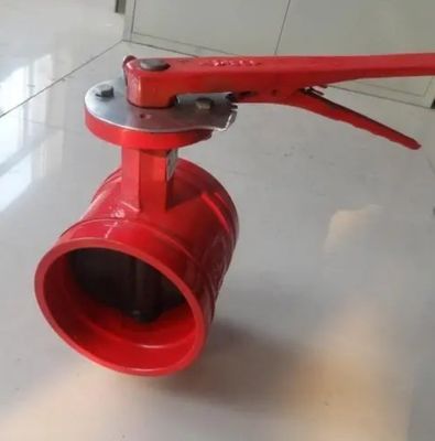 Cast Iron/Steel CF8/CF8m Manual Grooved Butterfly Valve with Durable Manual Operation