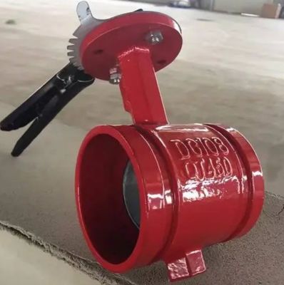 Cast Iron/Steel CF8/CF8m Manual Grooved Butterfly Valve with Durable Manual Operation