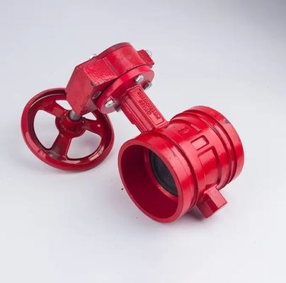 Cast Iron/Steel CF8/CF8m Manual Grooved Butterfly Valve with Durable Manual Operation