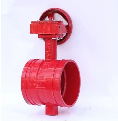 Structure and Port Size PN16 PN20 Ductile Iron Grooved Butterfly Valve with OEM