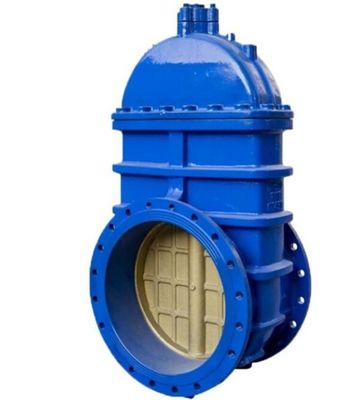 Large Size Flanged Ductile Iron Sluice Gate Valve for Water Long Service Life
