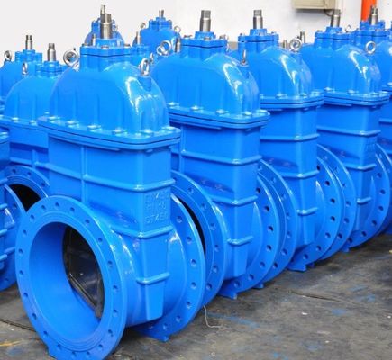 Large Size Flanged Ductile Iron Sluice Gate Valve for Water Long Service Life