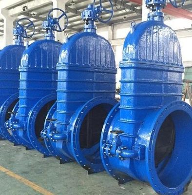 Large Size Flanged Ductile Iron Sluice Gate Valve for Water Long Service Life