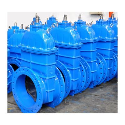 DN400 Large Size CI Ductile Iron Resilient Seated Wedge Gate Valve Pn16 Manual Close