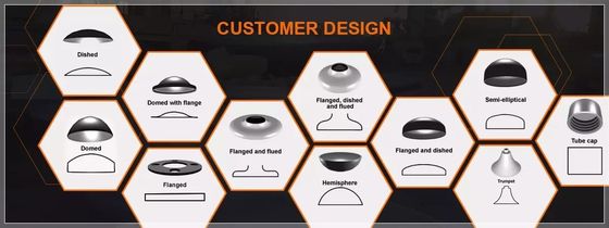 Customized Support for Forged and Industrial Flat Bottom Flanging Iron Dished Head