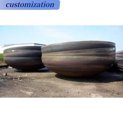 Welding Connection Hexagon/Round Head Code ASME Carbon Steel Tank Container Hemispherical Head